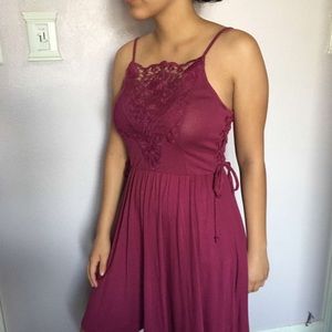Maroon Summer Dress